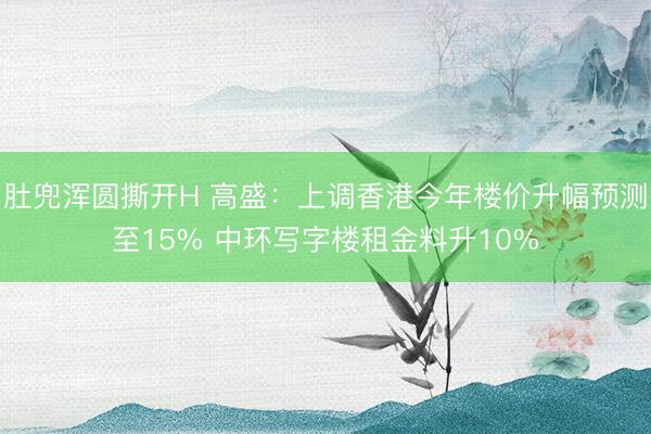 肚兜浑圆撕开H 高盛：上调香港今年楼价升幅预测至15% 中环写字楼租金料升10%