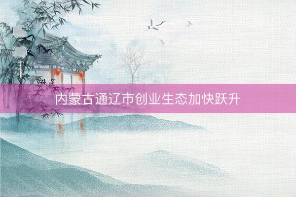 内蒙古通辽市创业生态加快跃升